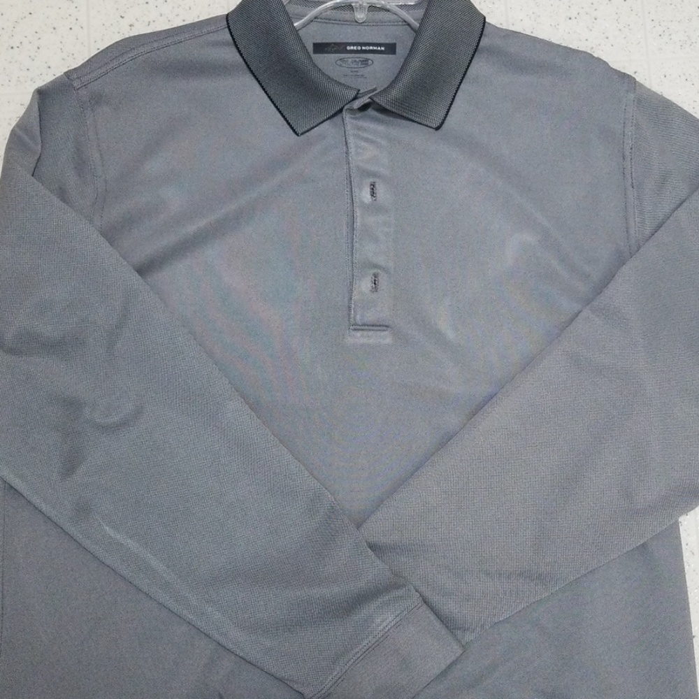 *Men's Long Sleeve Casual Polo